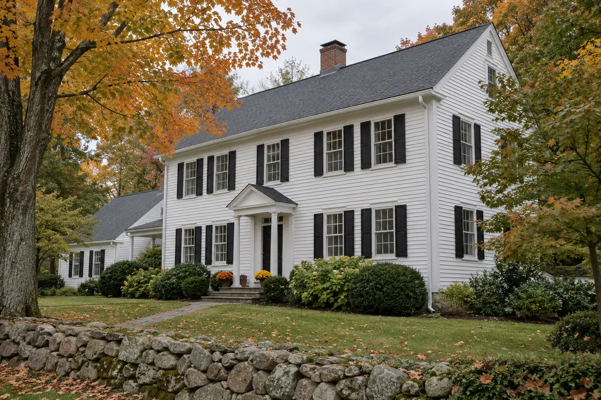 Seamless gutter system installed on a Hartford home